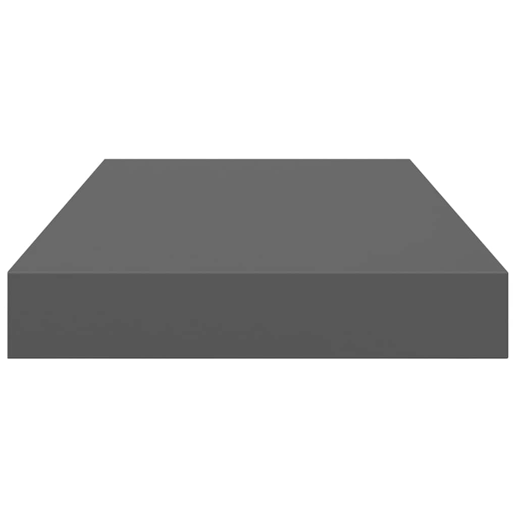 Étagère murale flottante Gris brillant 40x23x3,8 cm MDF - XIOS