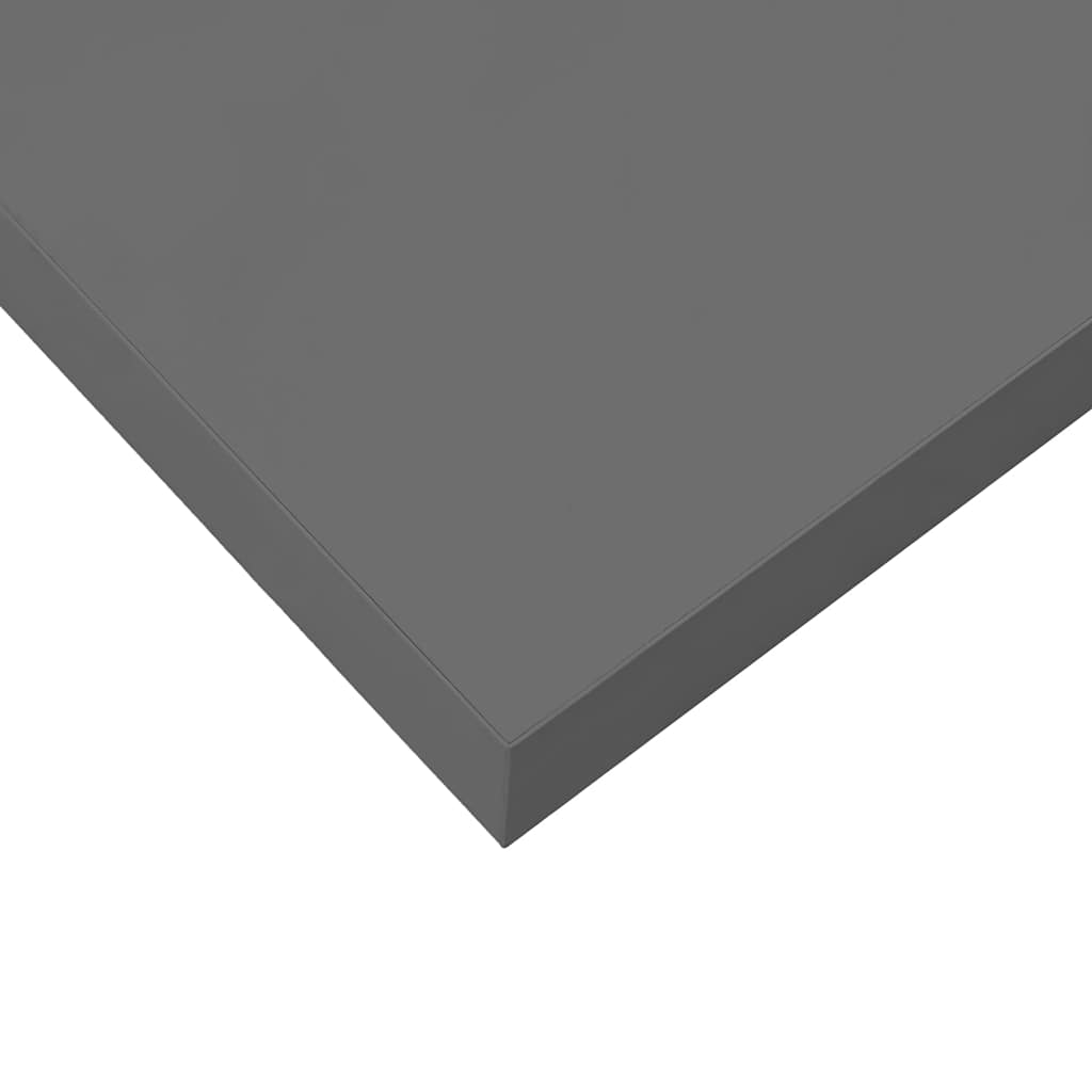 Étagère murale flottante Gris brillant 40x23x3,8 cm MDF - XIOS