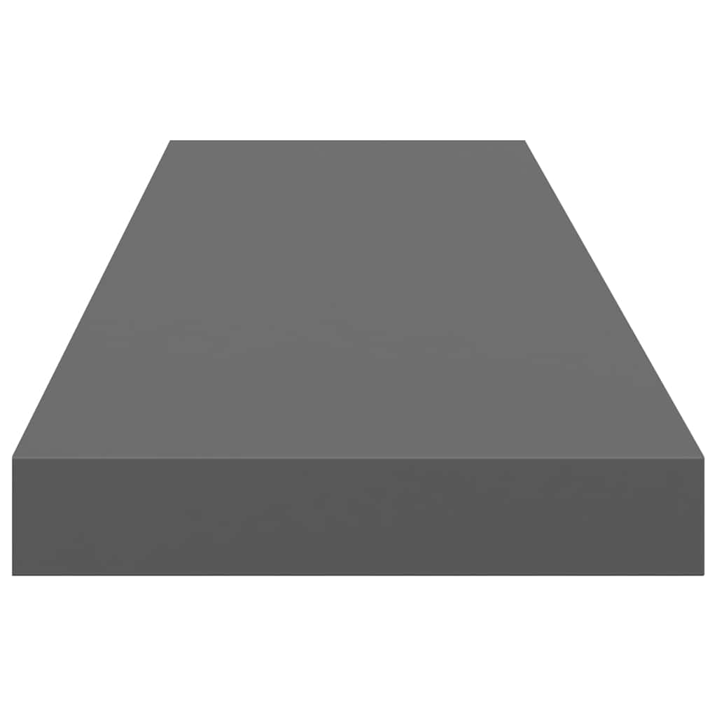 Étagère murale flottante 4 pcs Gris brillant 90x23,5x3,8 cm MDF - XIOS
