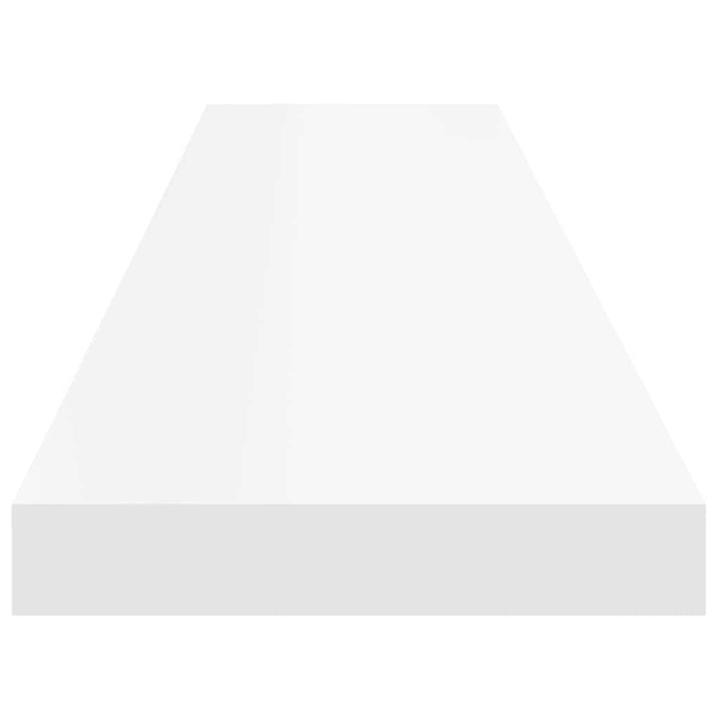 Étagères murales flottantes 4 pcs blanc 120x23,5x3,8 cm MDF - XIOS