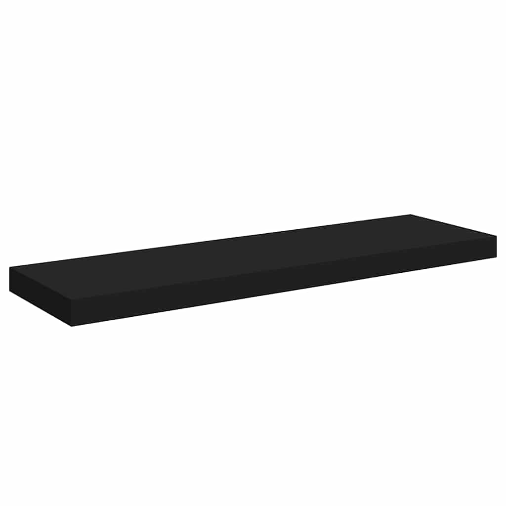 Étagères murales flottantes 4 pcs noir 80x23,5x3,8 cm MDF - XIOS