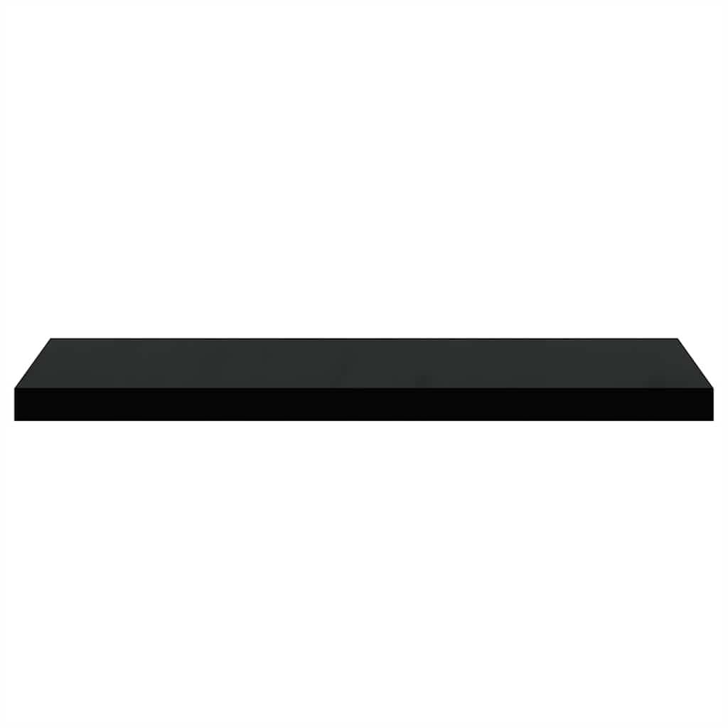 Étagères murales flottantes 4 pcs noir 80x23,5x3,8 cm MDF - XIOS