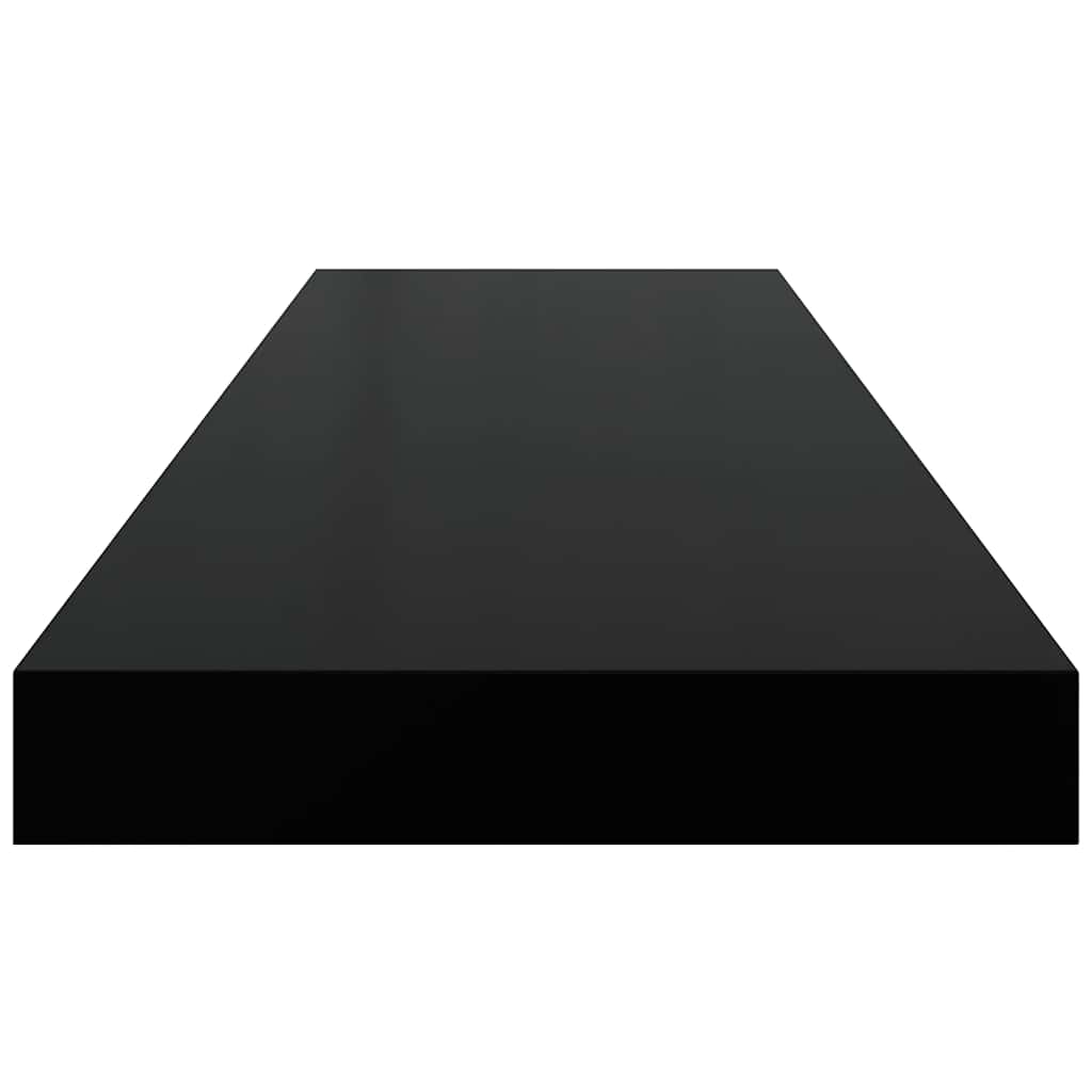 Étagères murales flottantes 4 pcs noir 80x23,5x3,8 cm MDF - XIOS