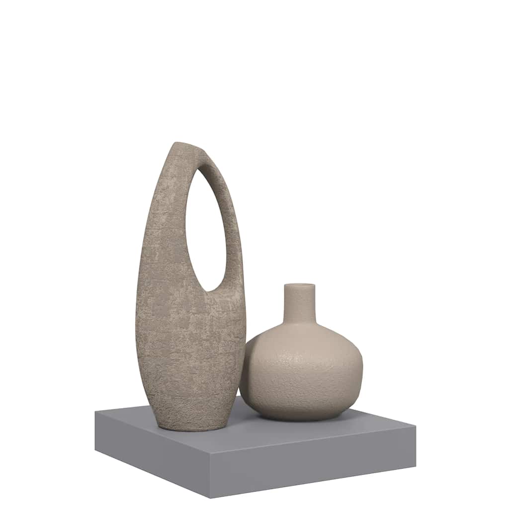 Étagère flottante murale gris 23x23,5x3,8 cm MDF - XIOS