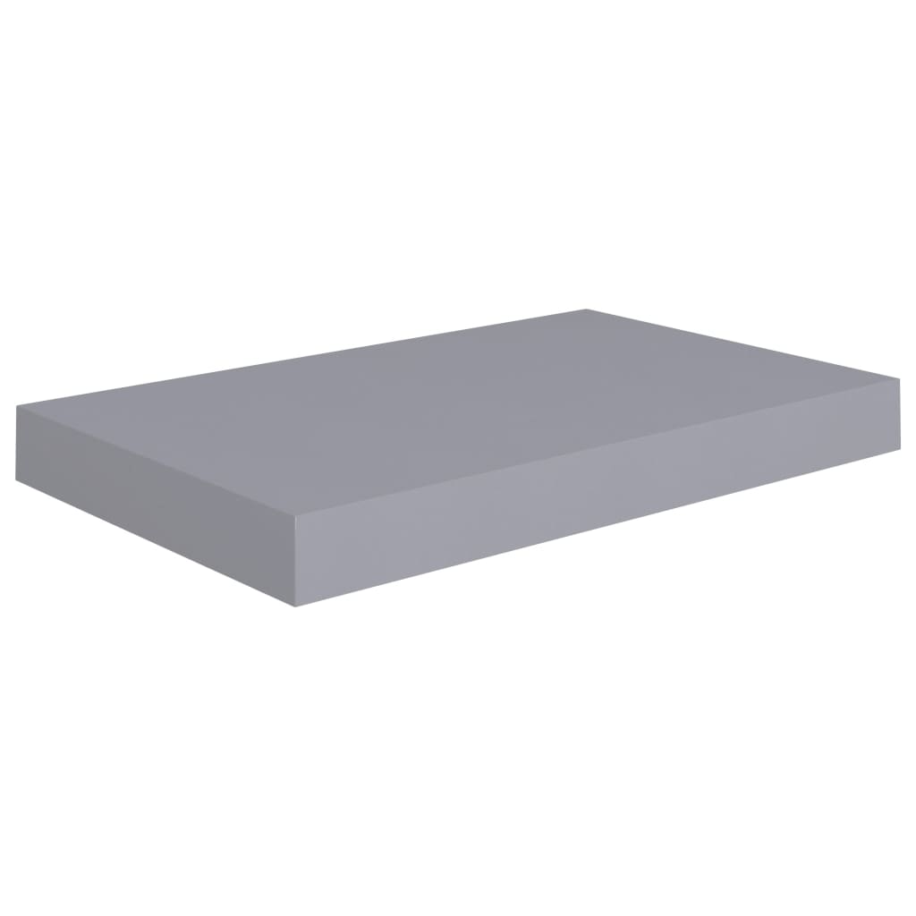 Étagères murales flottantes 2 pcs Gris 40x23x3,8 cm MDF - XIOS