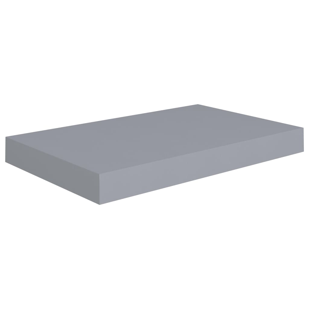 Étagères murales flottantes 4 pcs Gris 40x23x3,8 cm MDF - XIOS