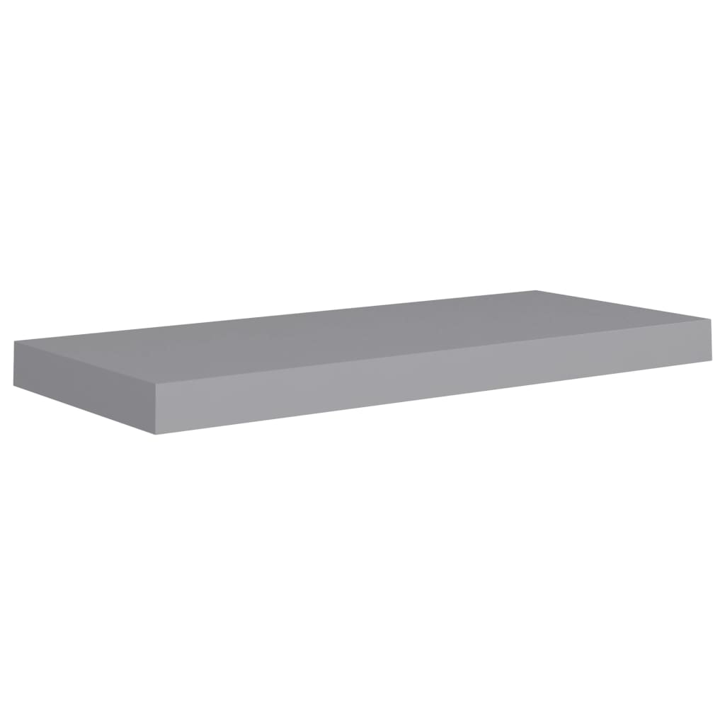 Étagères murales flottantes 2 pcs Gris 60x23,5x3,8 cm MDF - XIOS