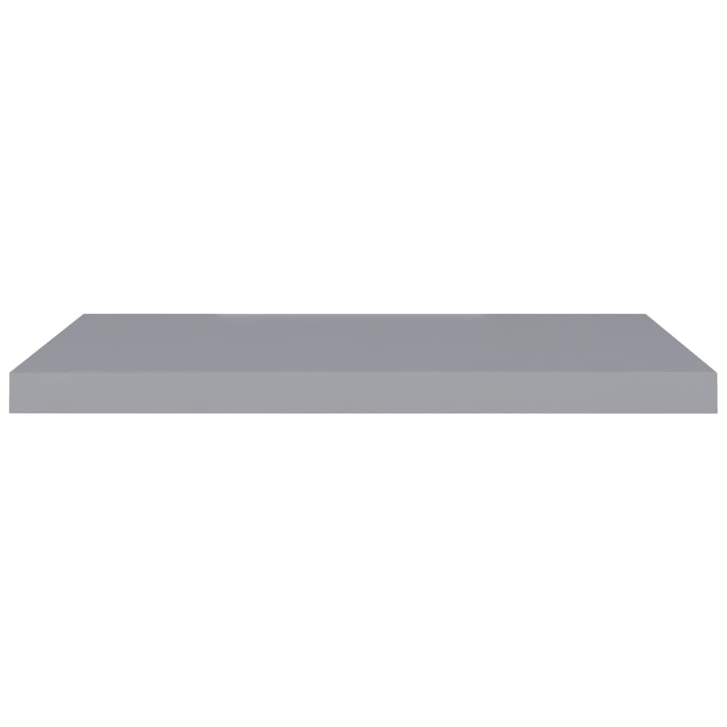Étagères murales flottantes 2 pcs gris 80x23,5x3,8 cm MDF - XIOS