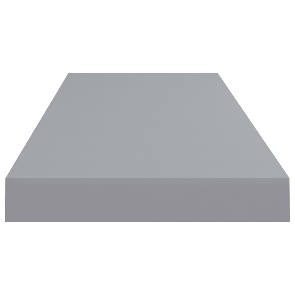 Étagères murales flottantes 2 pcs gris 80x23,5x3,8 cm MDF - XIOS