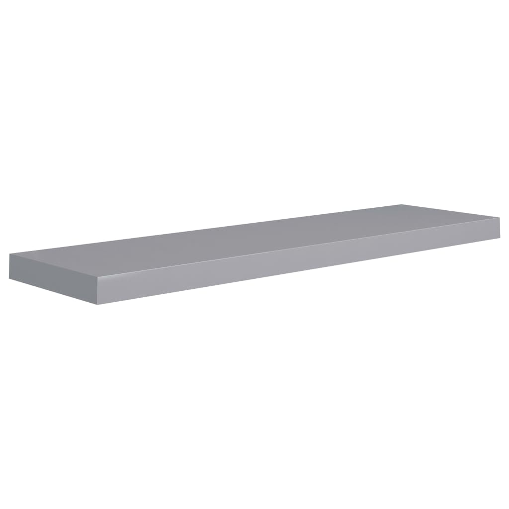 Étagères murales flottantes 4 pcs gris 90x23,5x3,8 cm MDF - XIOS