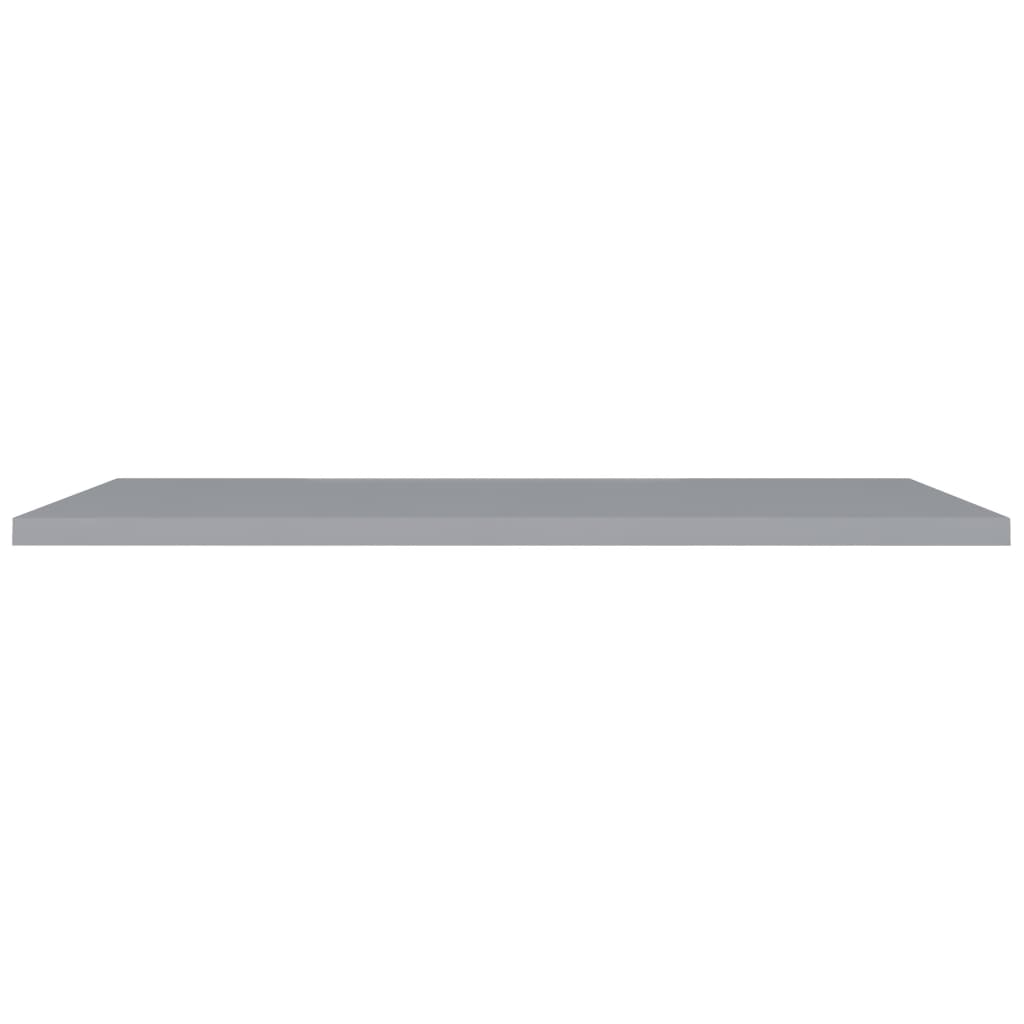 Étagères murales flottantes 2 pcs gris 120x23,5x3,8 cm MDF - XIOS
