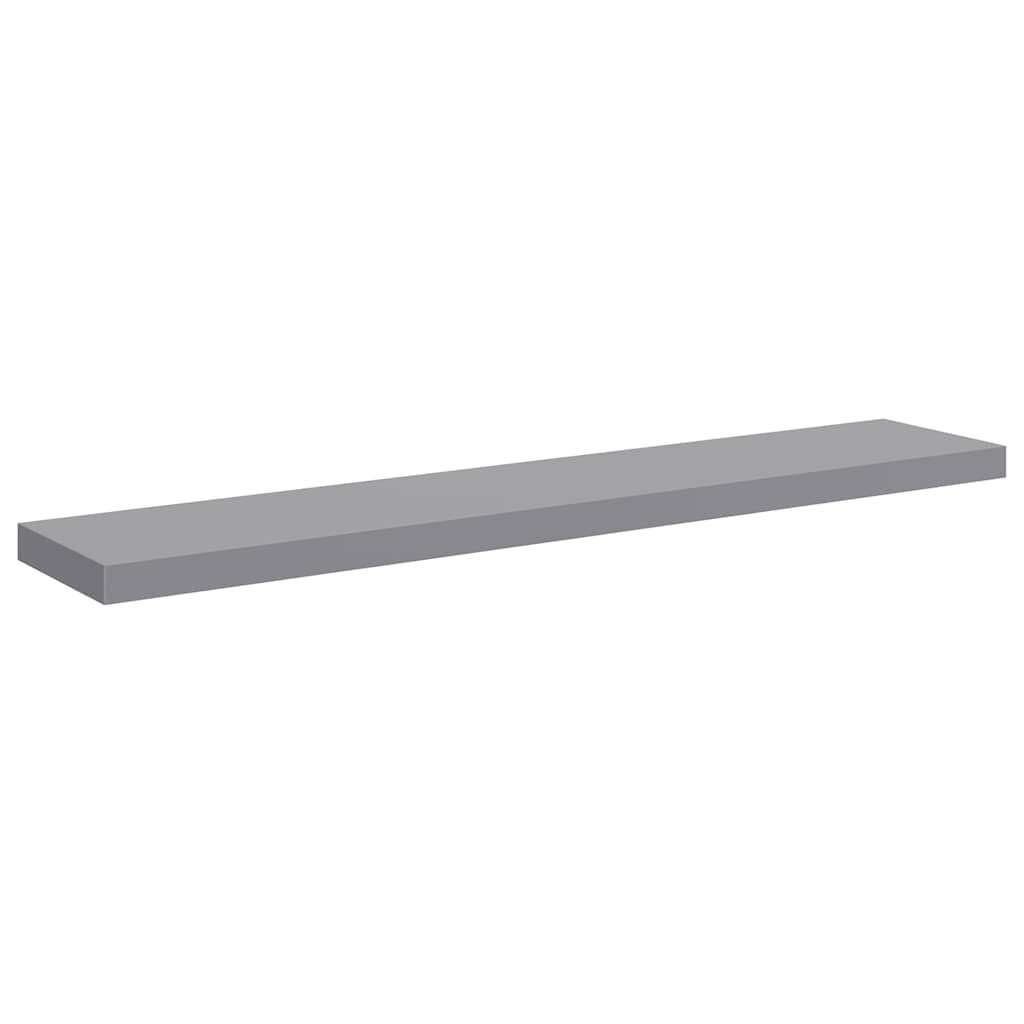 Étagères murales flottantes 4 pcs gris 120x23,5x3,8 cm MDF - XIOS