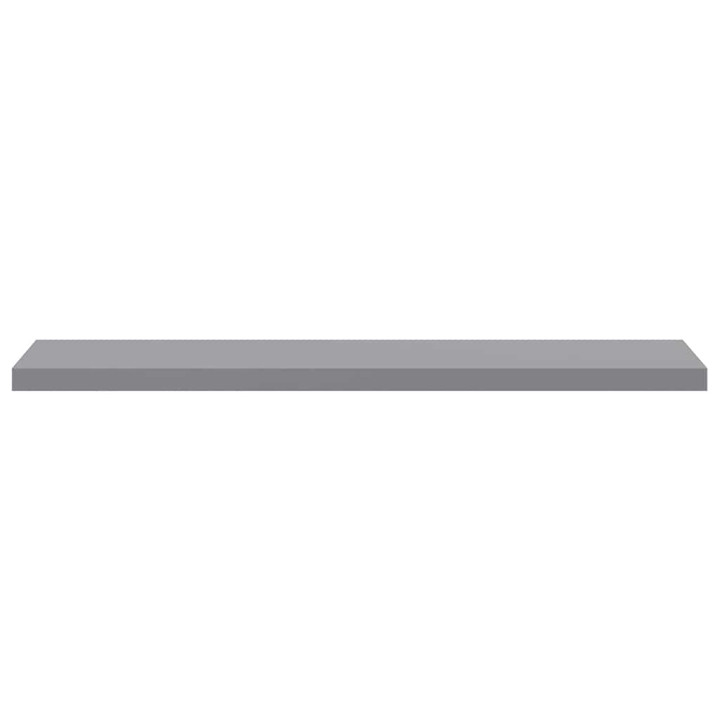 Étagères murales flottantes 4 pcs gris 120x23,5x3,8 cm MDF - XIOS