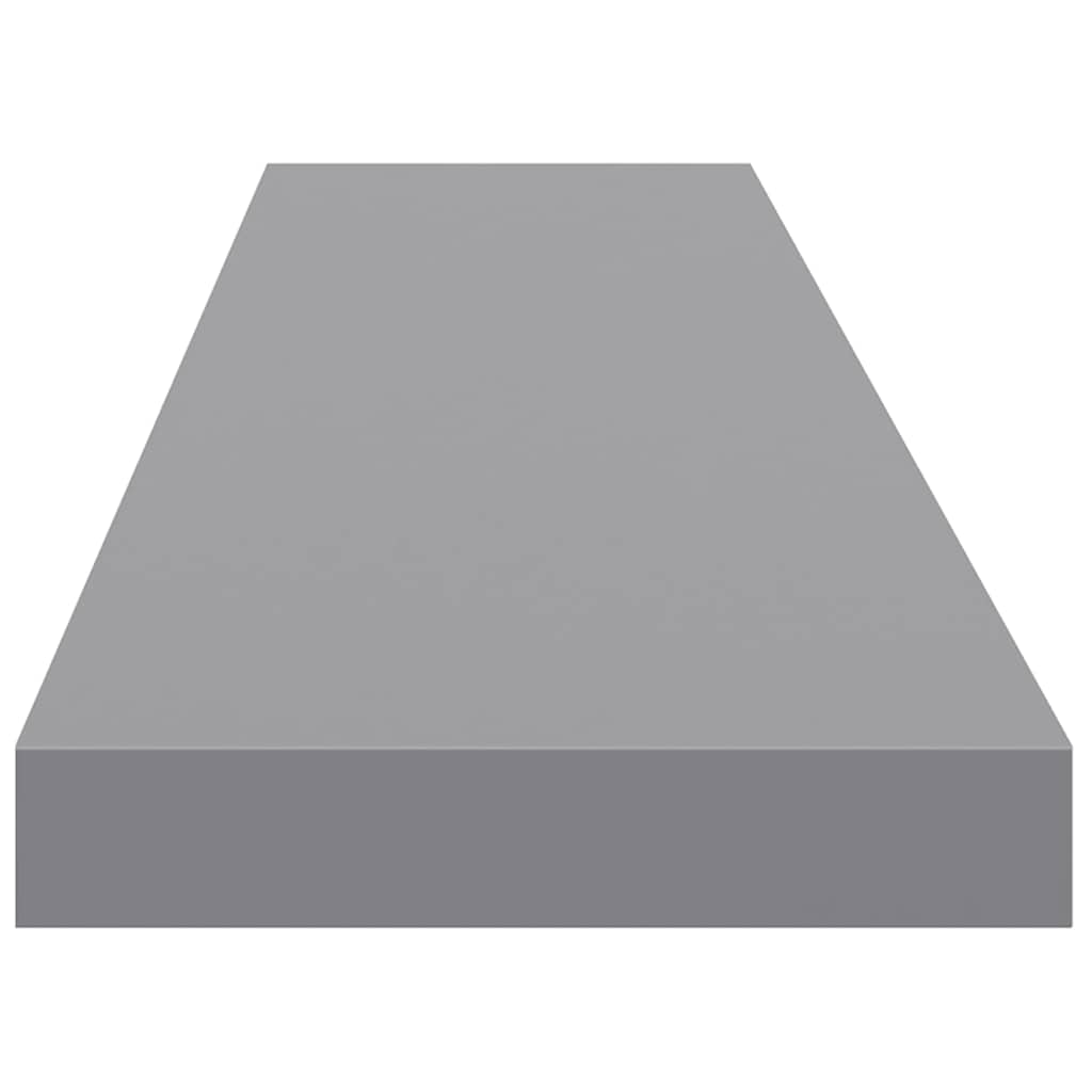 Étagères murales flottantes 4 pcs gris 120x23,5x3,8 cm MDF - XIOS
