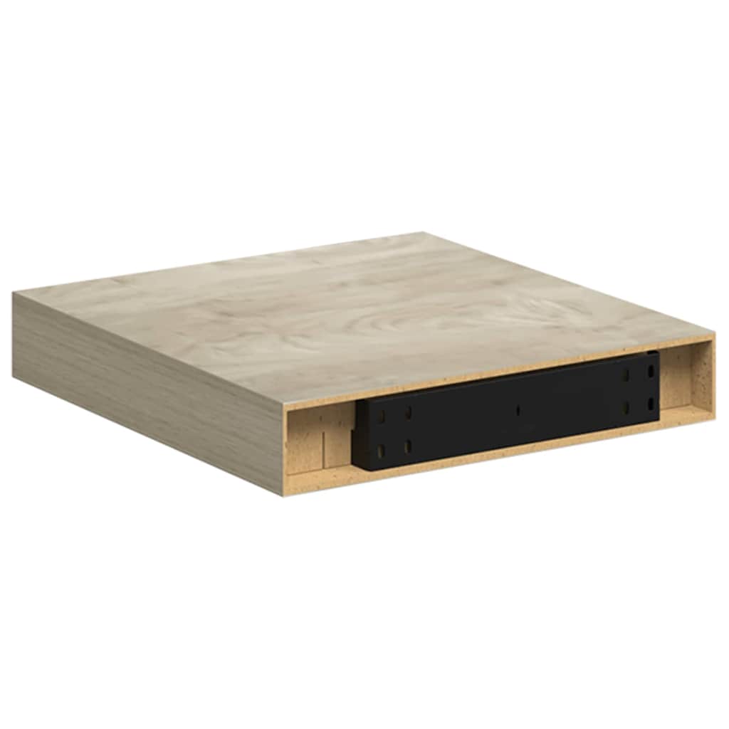 Étagère flottante murale chêne 23x23,5x3,8 cm MDF - XIOS