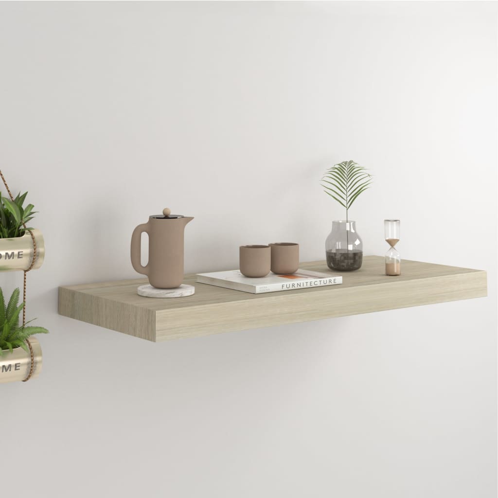 Étagère flottante murale chêne 60x23,5x3,8 cm MDF - XIOS