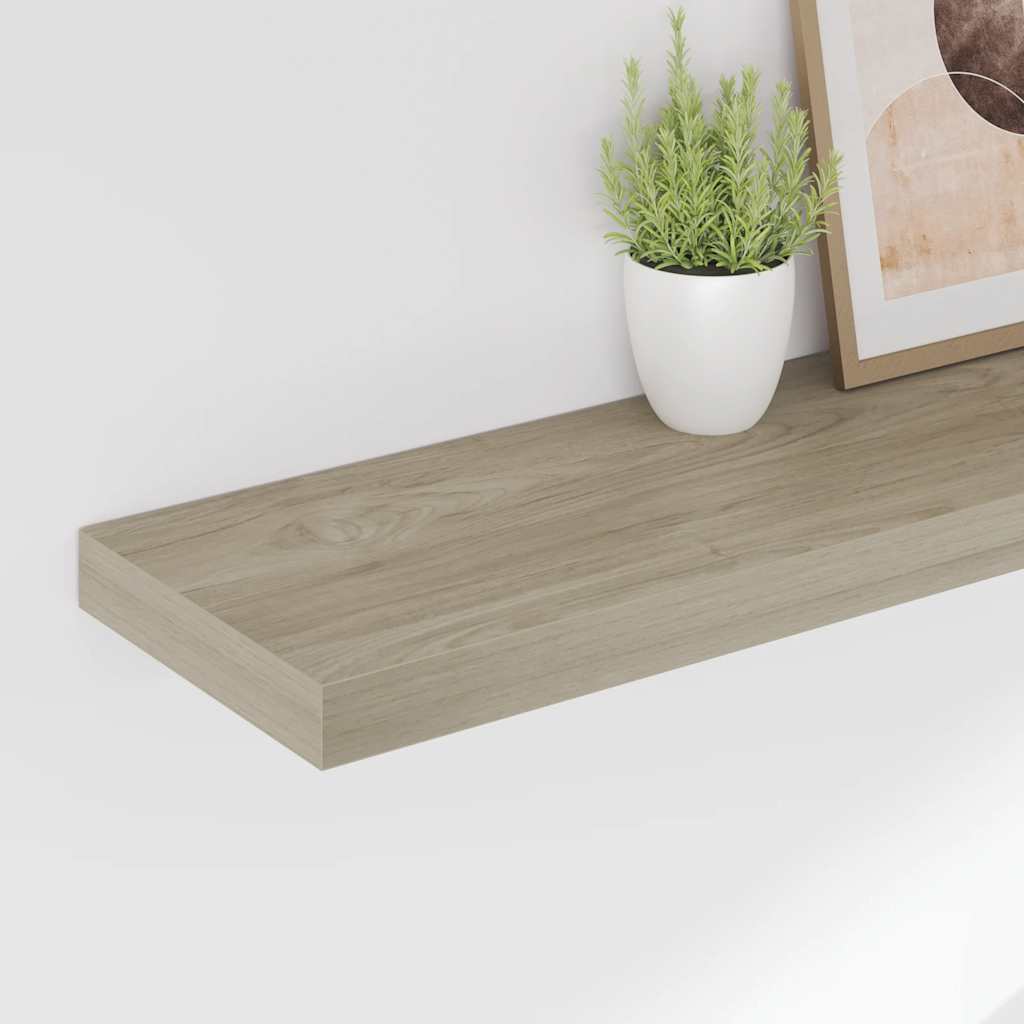 Étagères murales flottantes 2 pcs Chêne 80x23,5x3,8 cm MDF - XIOS