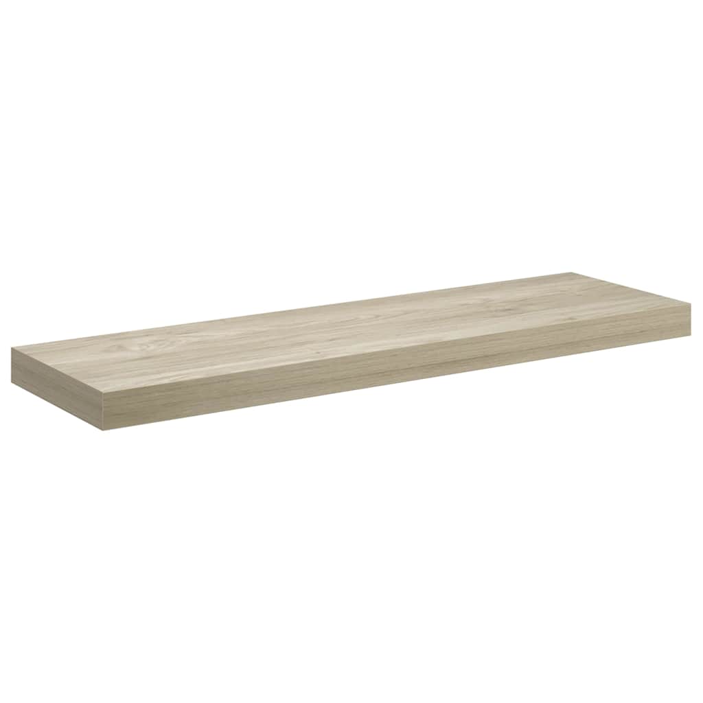 Étagères murales flottantes 2 pcs Chêne 80x23,5x3,8 cm MDF - XIOS