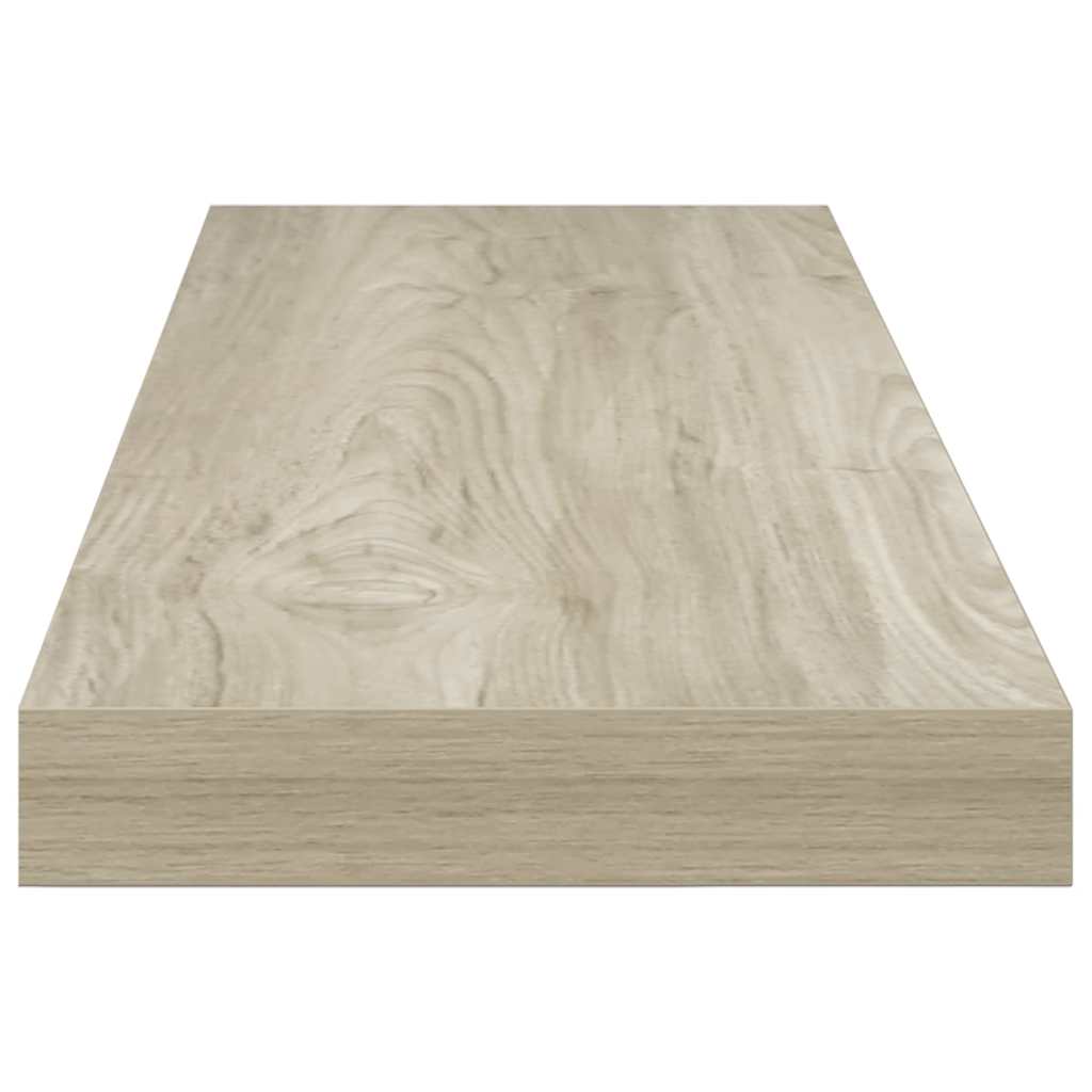 Étagères murales flottantes 2 pcs Chêne 80x23,5x3,8 cm MDF - XIOS
