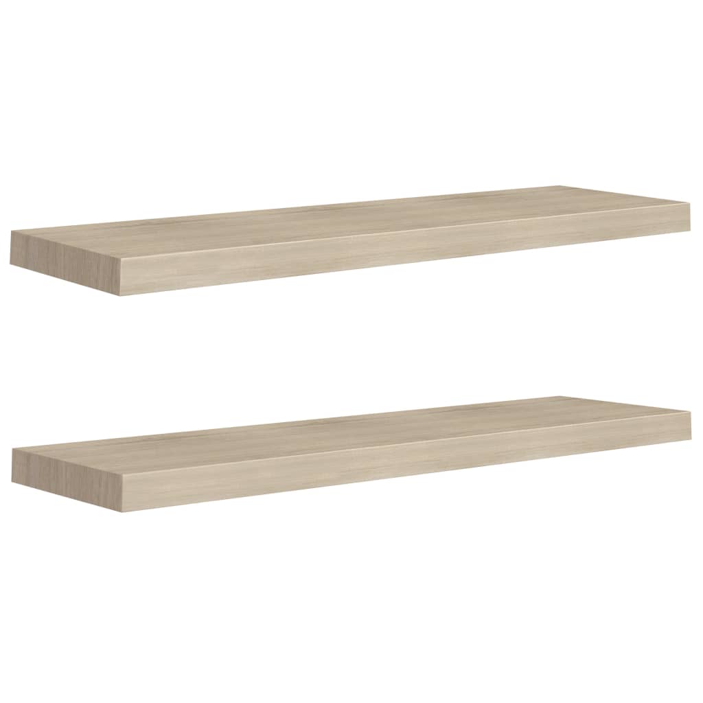 Étagères murales flottantes 2 pcs chêne 90x23,5x3,8 cm MDF - XIOS