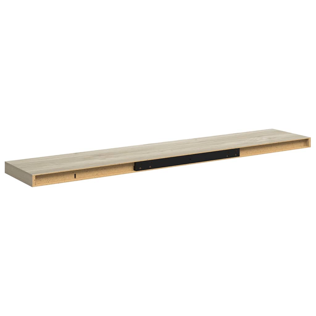 Étagères murales flottantes 2 pcs Chêne 120x23,5x3,8 cm MDF - XIOS