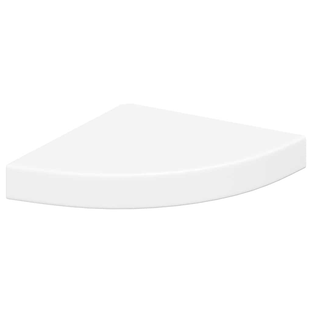 Étagères d'angle flottantes 4 pcs blanc 25x25x3,8 cm MDF - XIOS