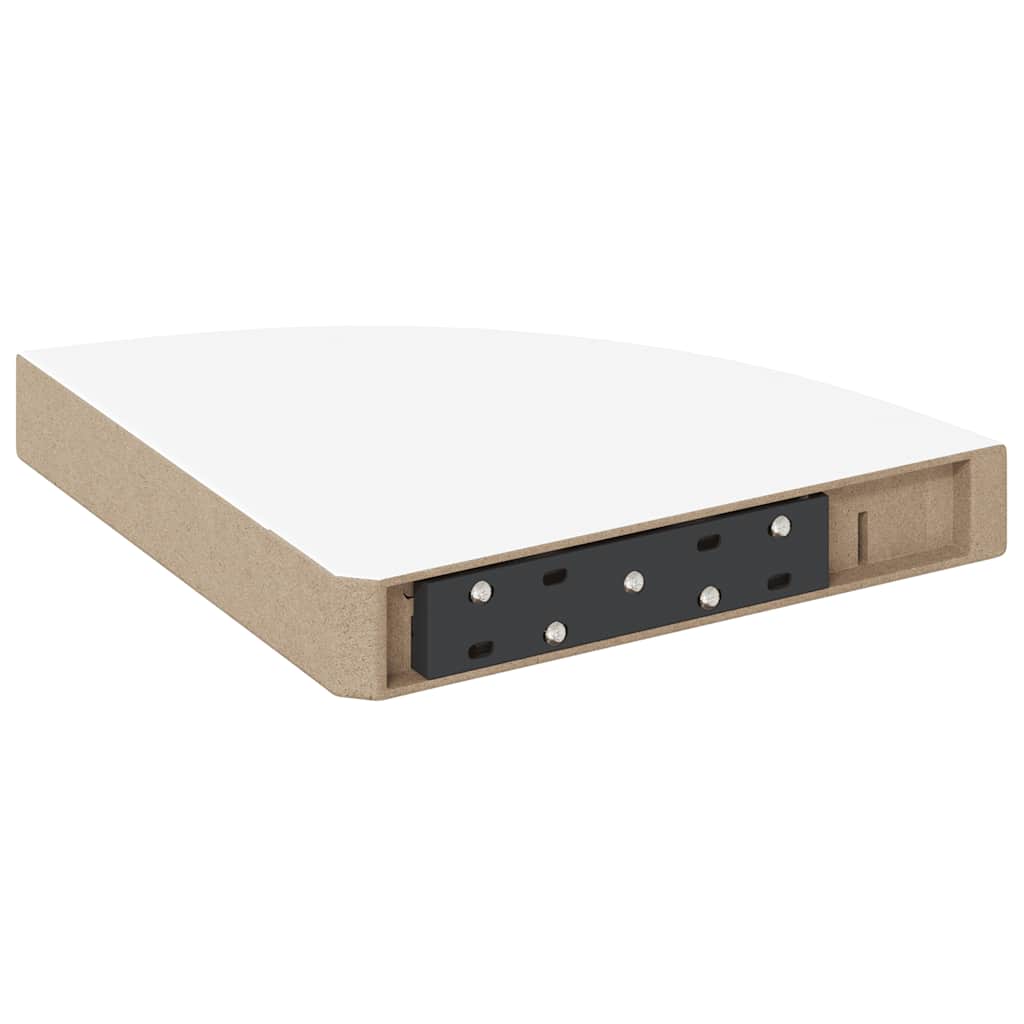 Étagères d'angle flottantes 4 pcs blanc 25x25x3,8 cm MDF - XIOS