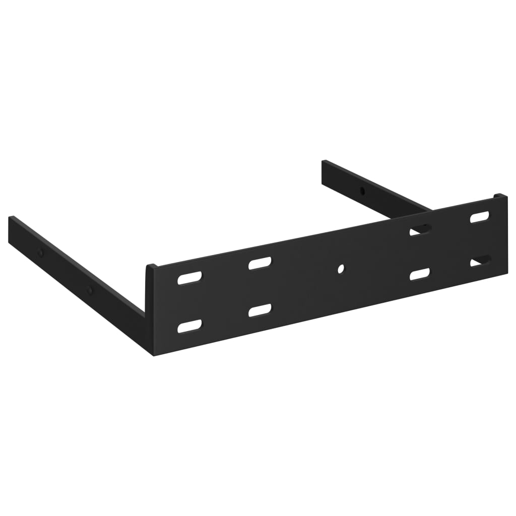 Étagères d'angle flottantes 4 pcs gris brillant 35x35x3,8cm MDF - XIOS