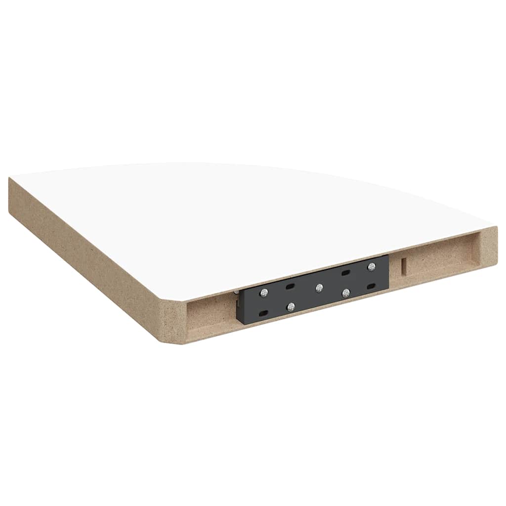 Étagères d'angle flottantes 4 pcs blanc 35x35x3,8 cm MDF - XIOS