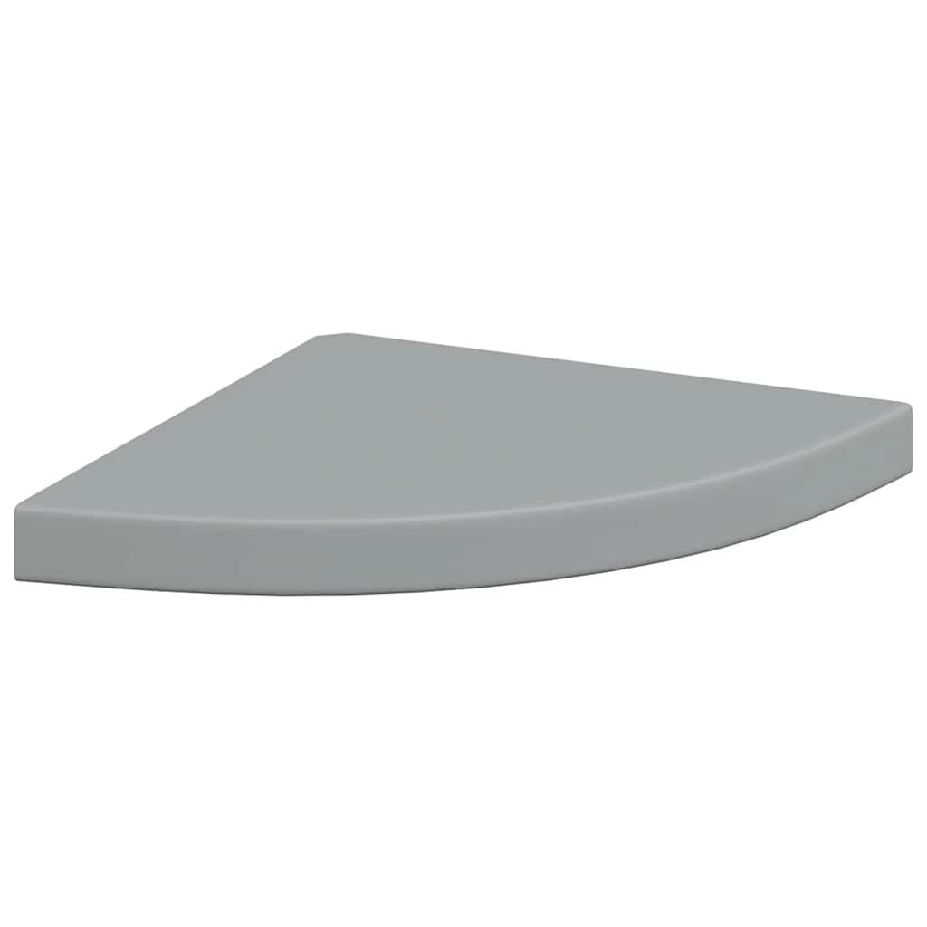 Étagères d'angle flottantes 4 pcs gris 35x35x3,8 cm MDF - XIOS