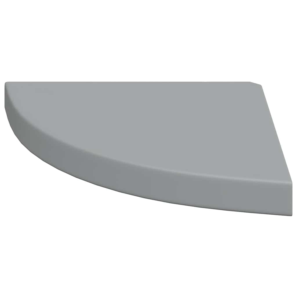 Étagères d'angle flottantes 4 pcs gris 35x35x3,8 cm MDF - XIOS