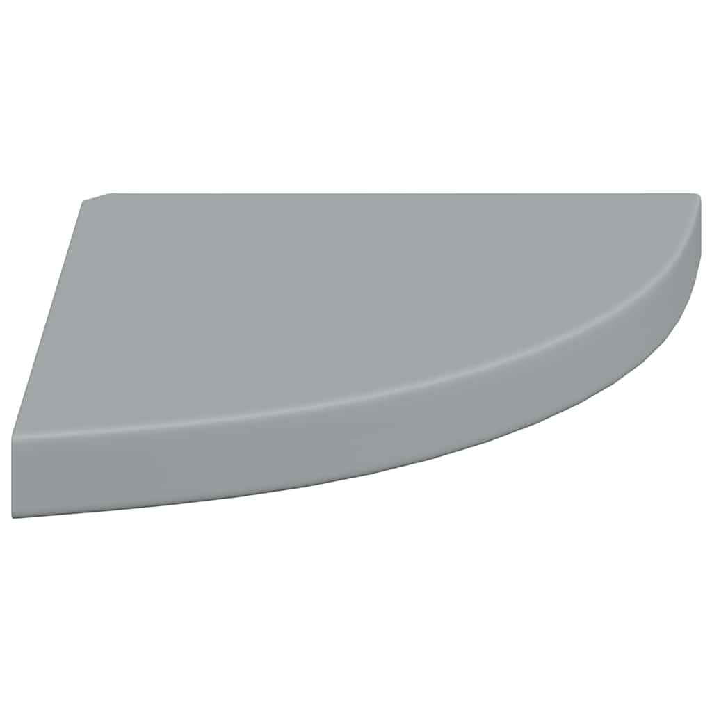 Étagères d'angle flottantes 4 pcs gris 35x35x3,8 cm MDF - XIOS