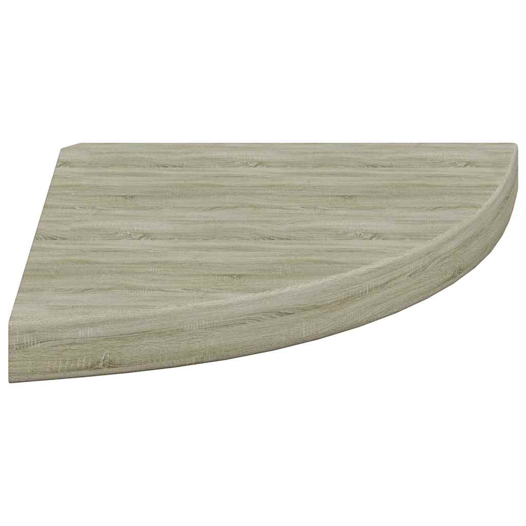 Étagères d'angle flottantes 4 pcs chêne 35x35x3,8 cm MDF - XIOS