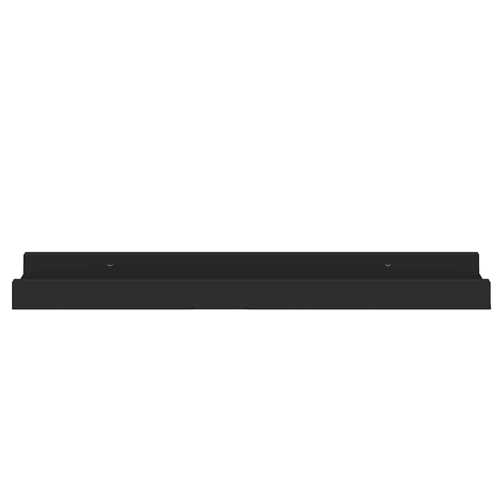 Étagères à rebord pour cadre photo 2 pcs Noir 40x9x3 cm MDF - XIOS
