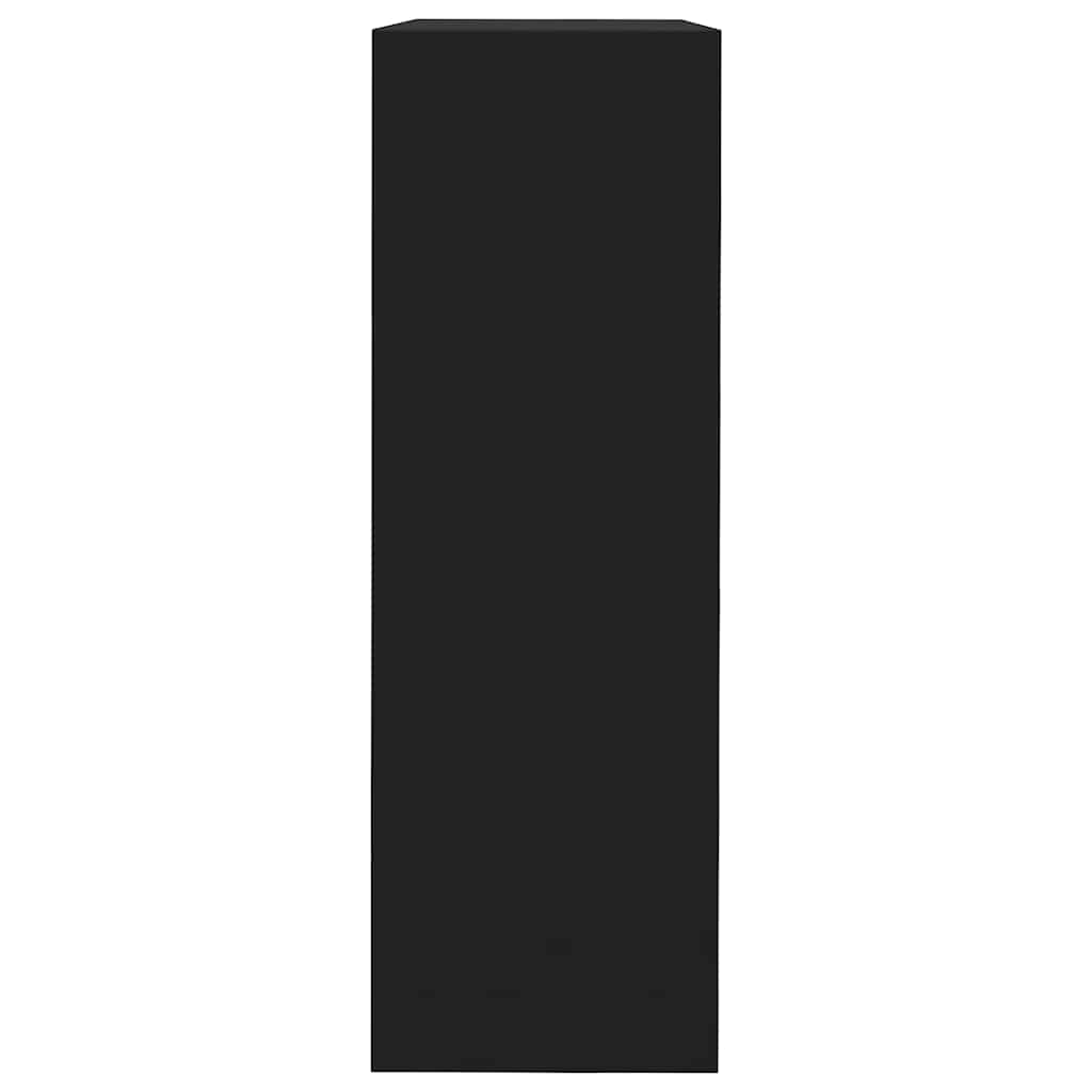 Étagères murales sous forme de cube 3 pcs Noir MDF - XIOS