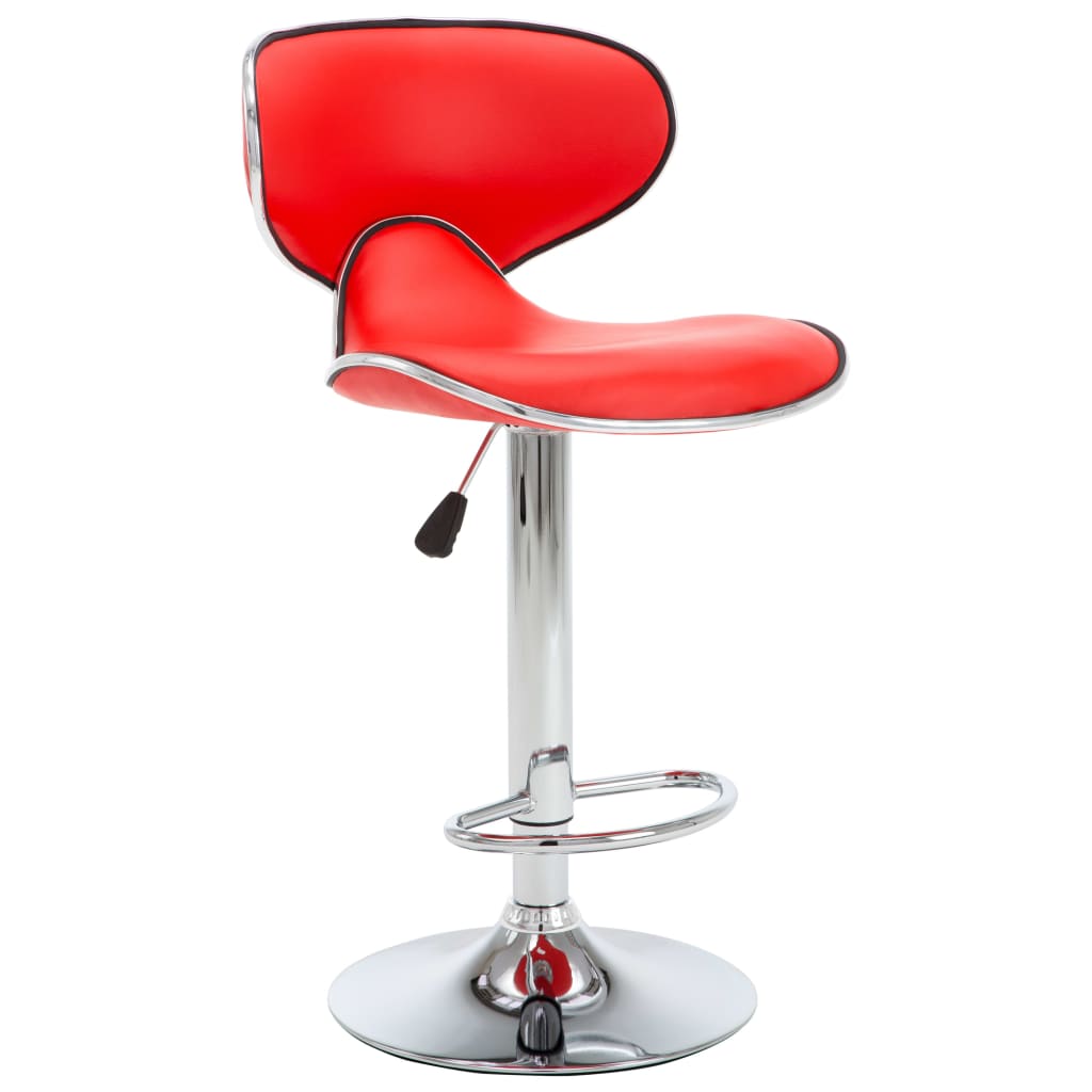 Tabourets de bar 2 pcs rouge similicuir - XIOS