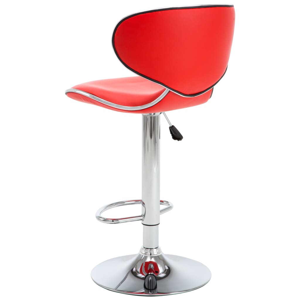 Tabourets de bar 2 pcs rouge similicuir - XIOS