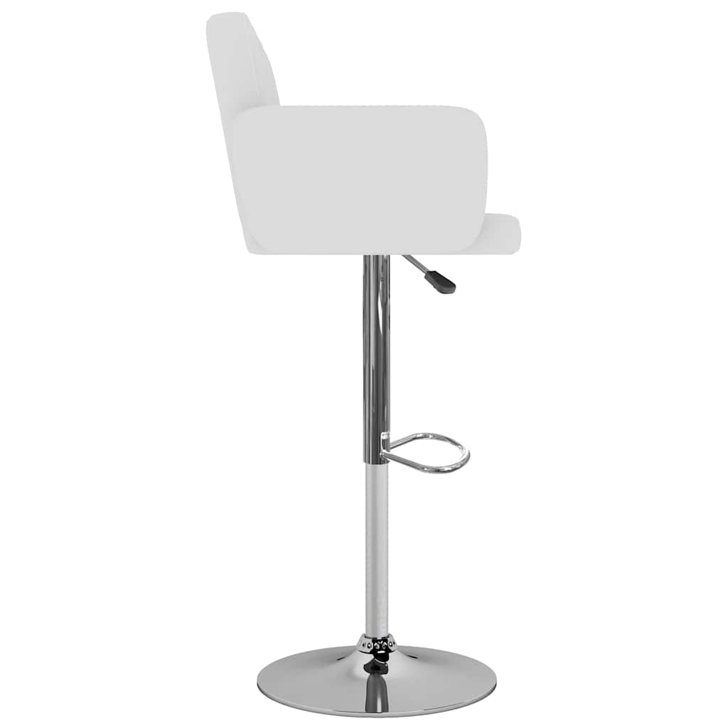 Tabourets de bar lot de 2 blanc similicuir - XIOS
