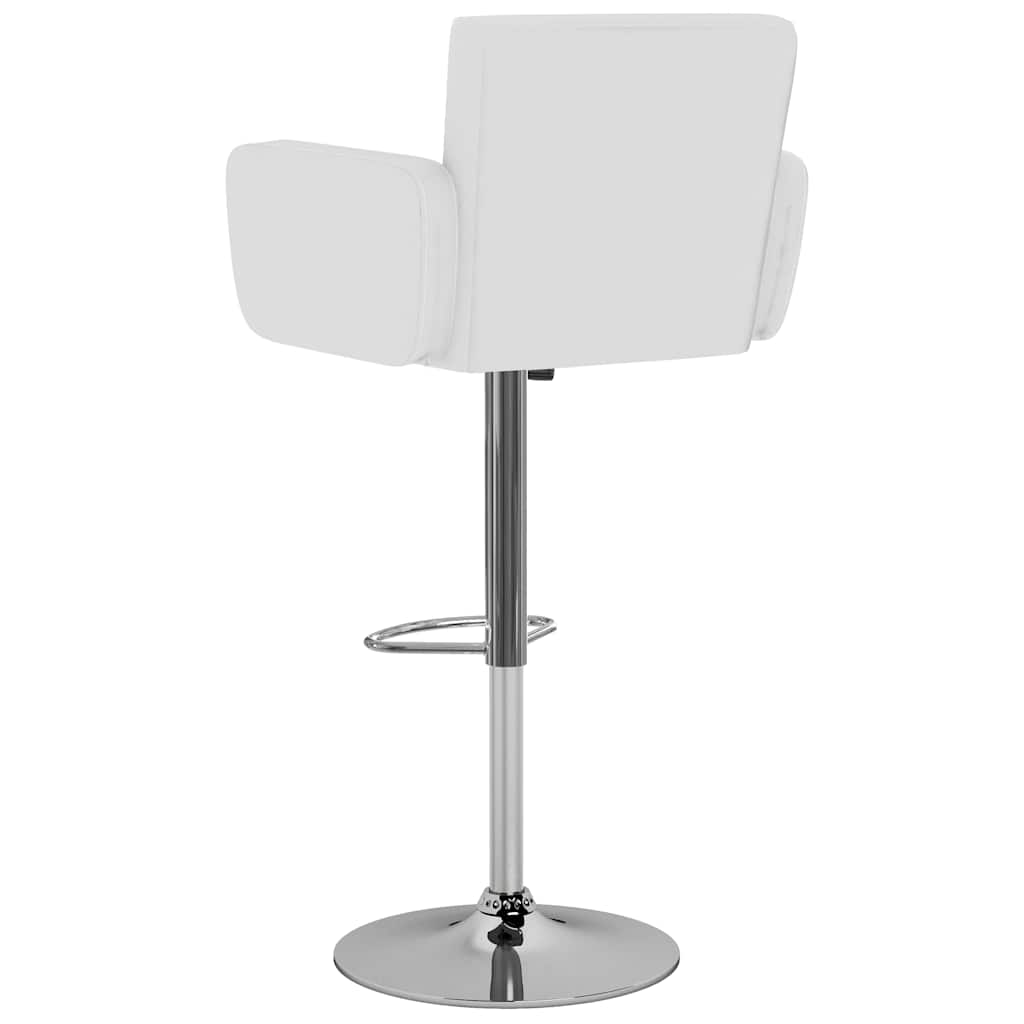 Tabourets de bar lot de 2 blanc similicuir - XIOS