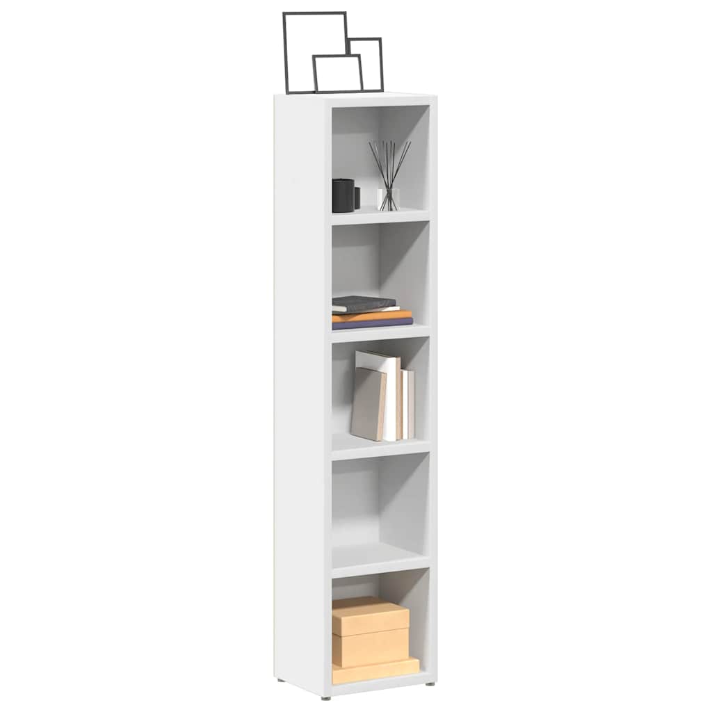Armoires à CD 2 pcs Blanc 21x16x93,5 cm Aggloméré - XIOS