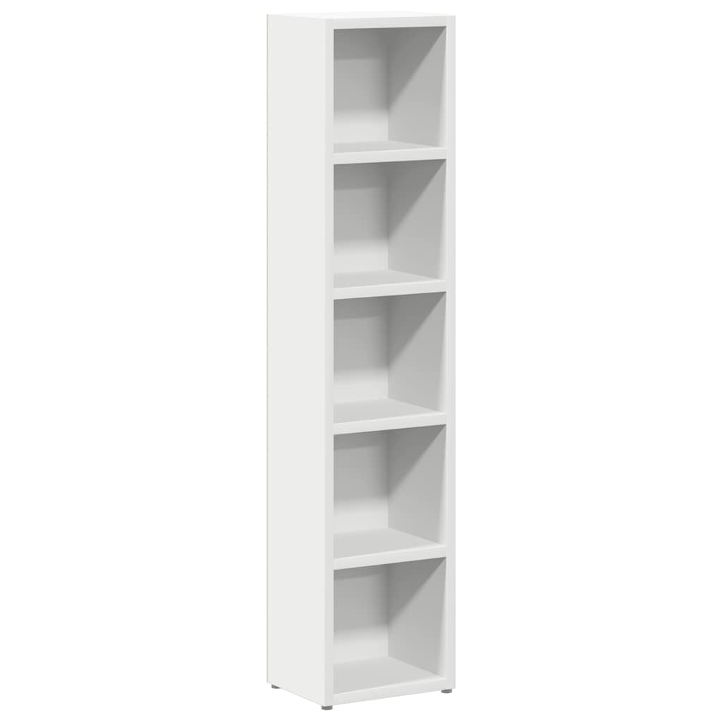 Armoires à CD 2 pcs Blanc 21x16x93,5 cm Aggloméré - XIOS