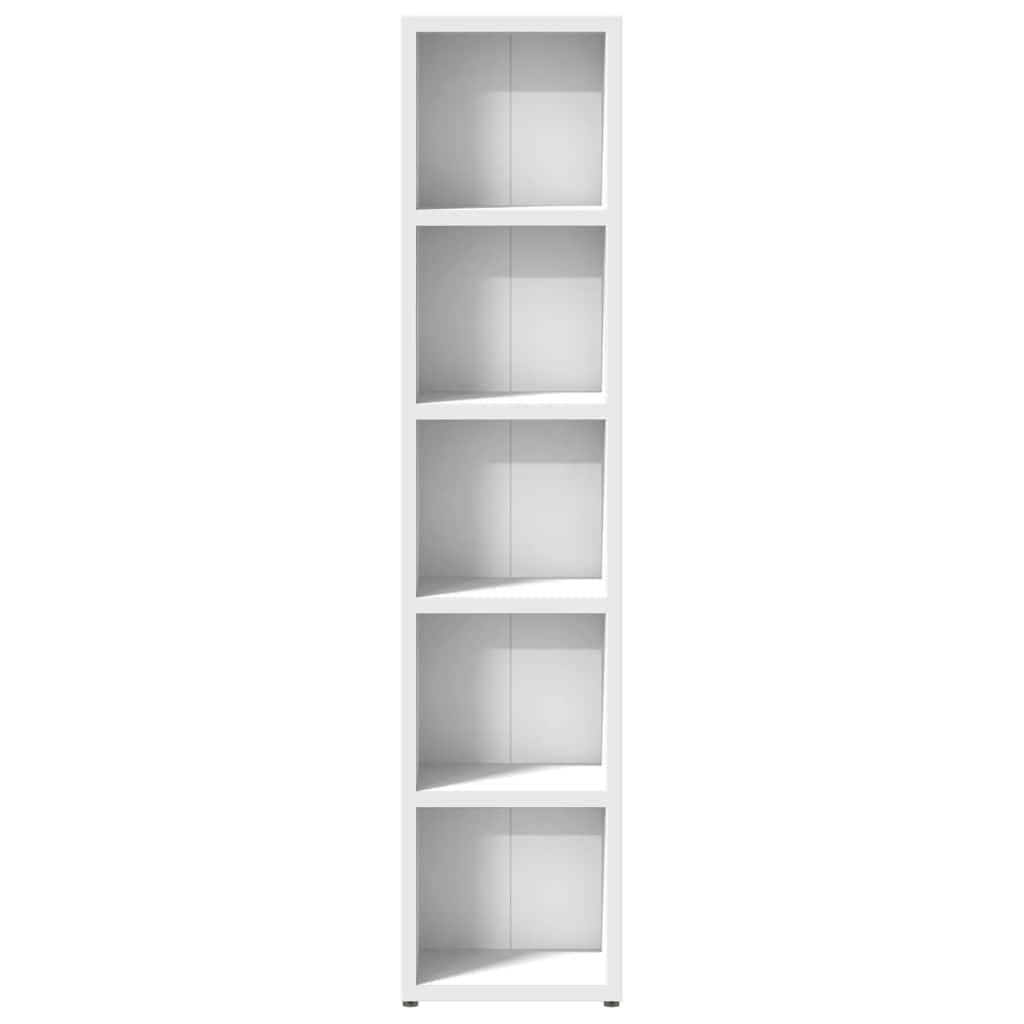 Armoires à CD 2 pcs Blanc 21x16x93,5 cm Aggloméré - XIOS