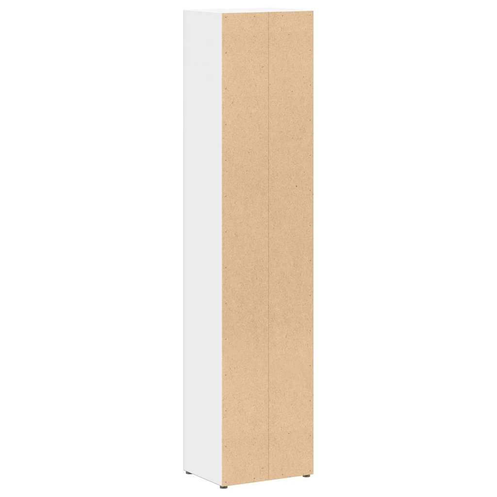 Armoires à CD 2 pcs Blanc 21x16x93,5 cm Aggloméré - XIOS
