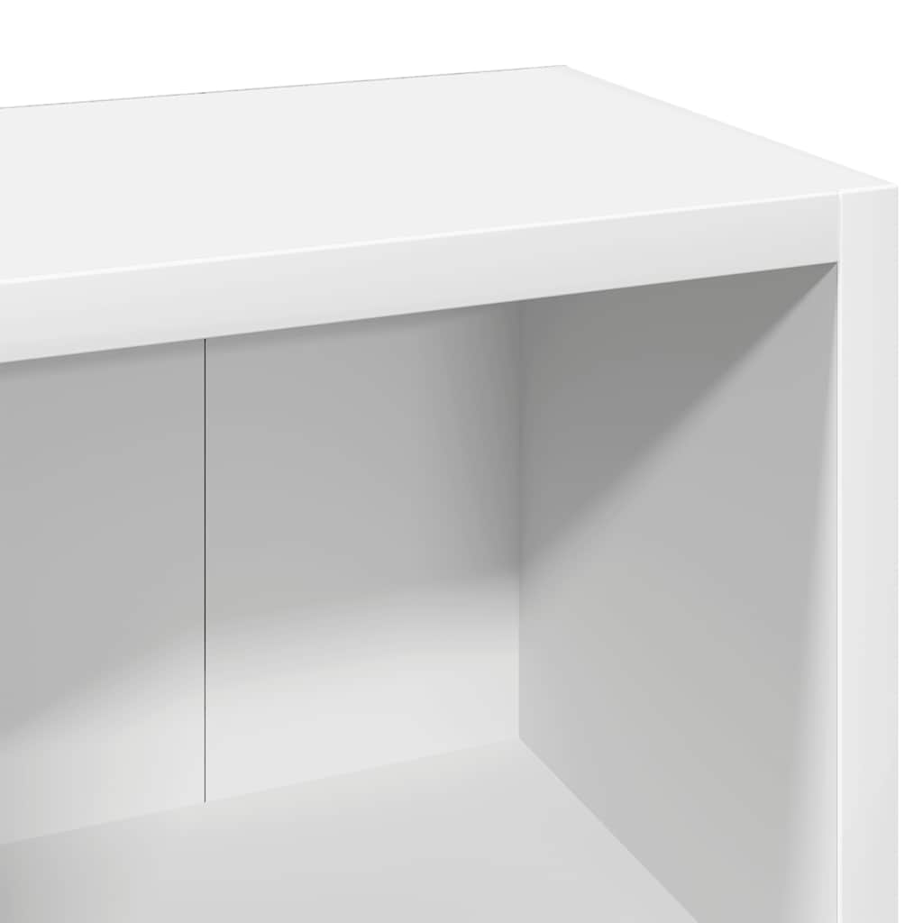 Armoires à CD 2 pcs Blanc 21x16x93,5 cm Aggloméré - XIOS