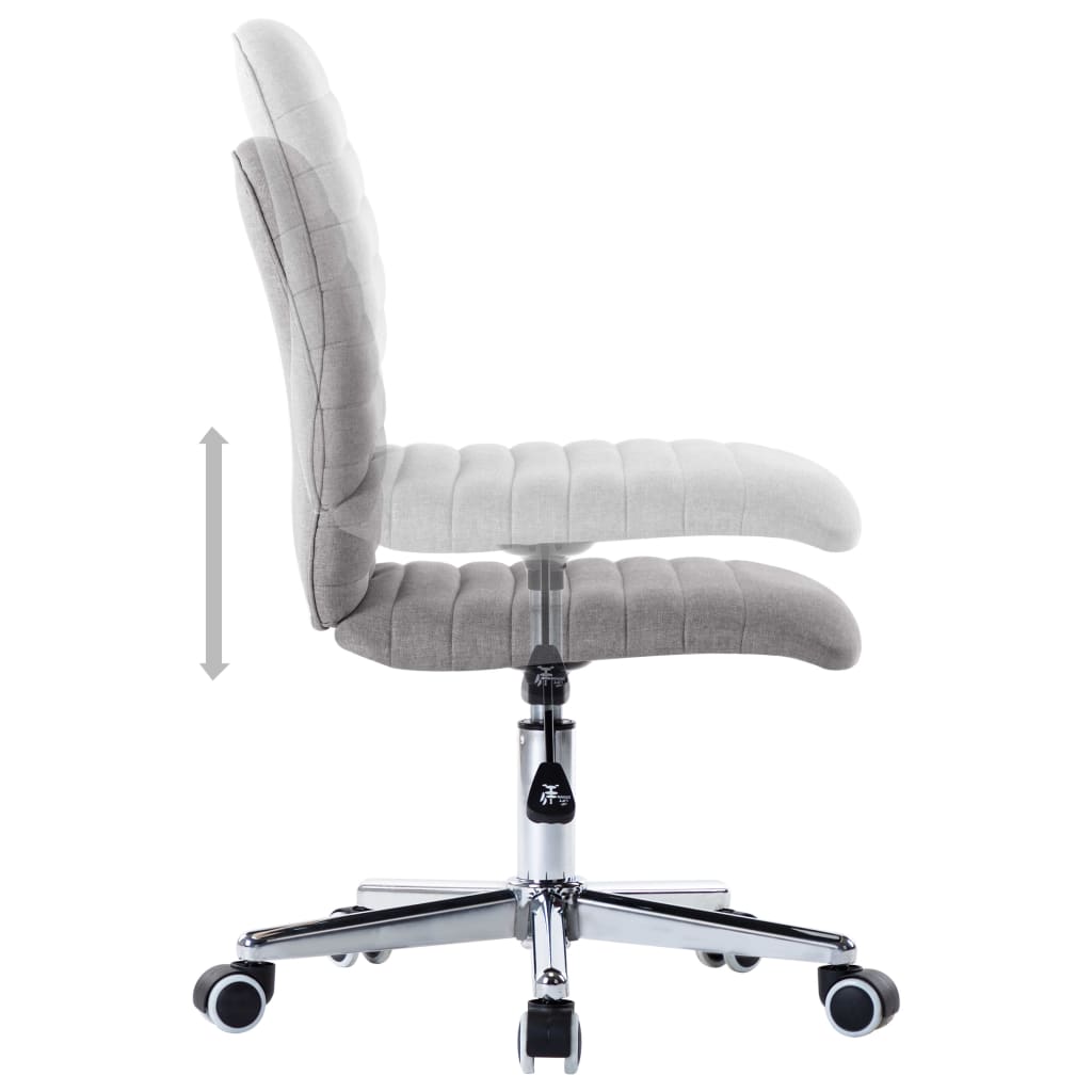 Chaises à manger lot de 4 gris clair tissu - XIOS