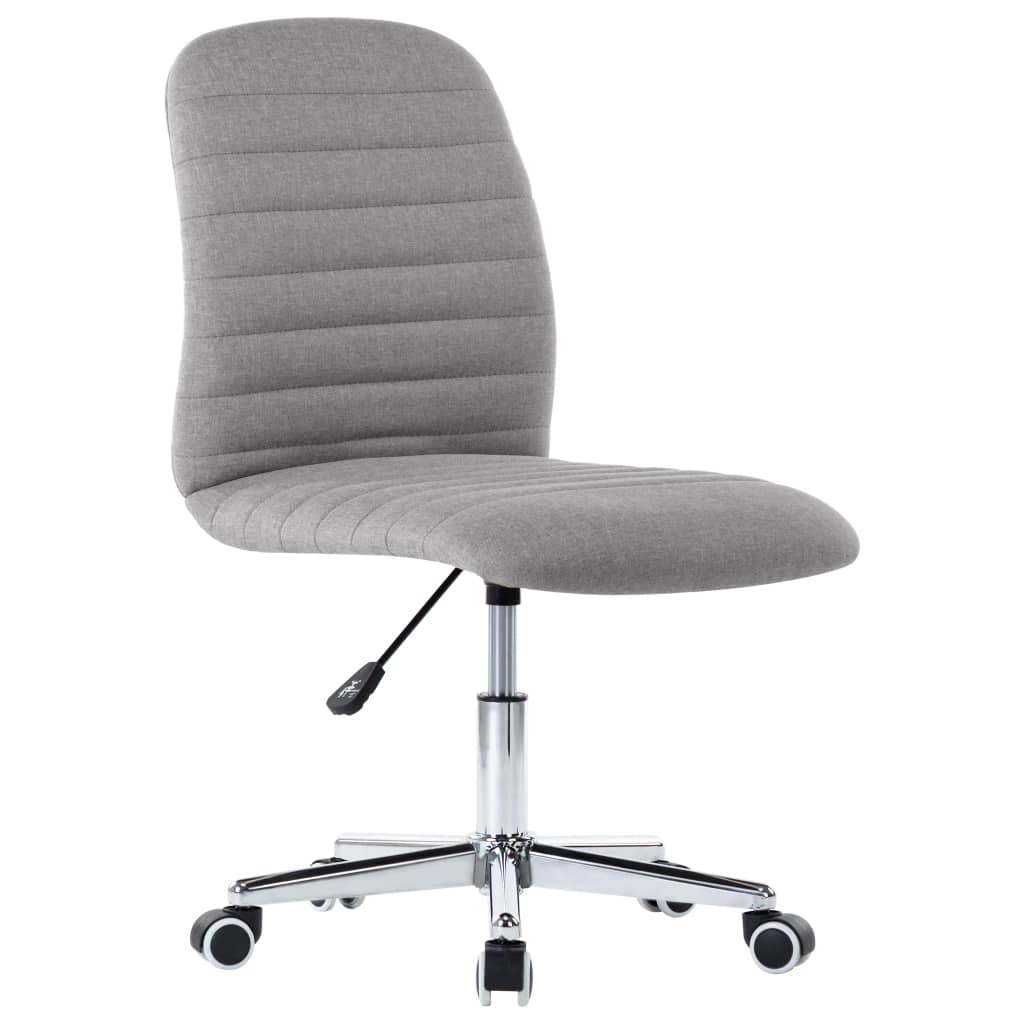 Chaises à manger lot de 6 gris clair tissu - XIOS