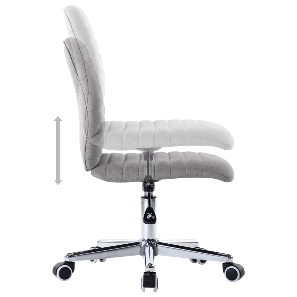 Chaises à manger lot de 6 gris clair tissu - XIOS