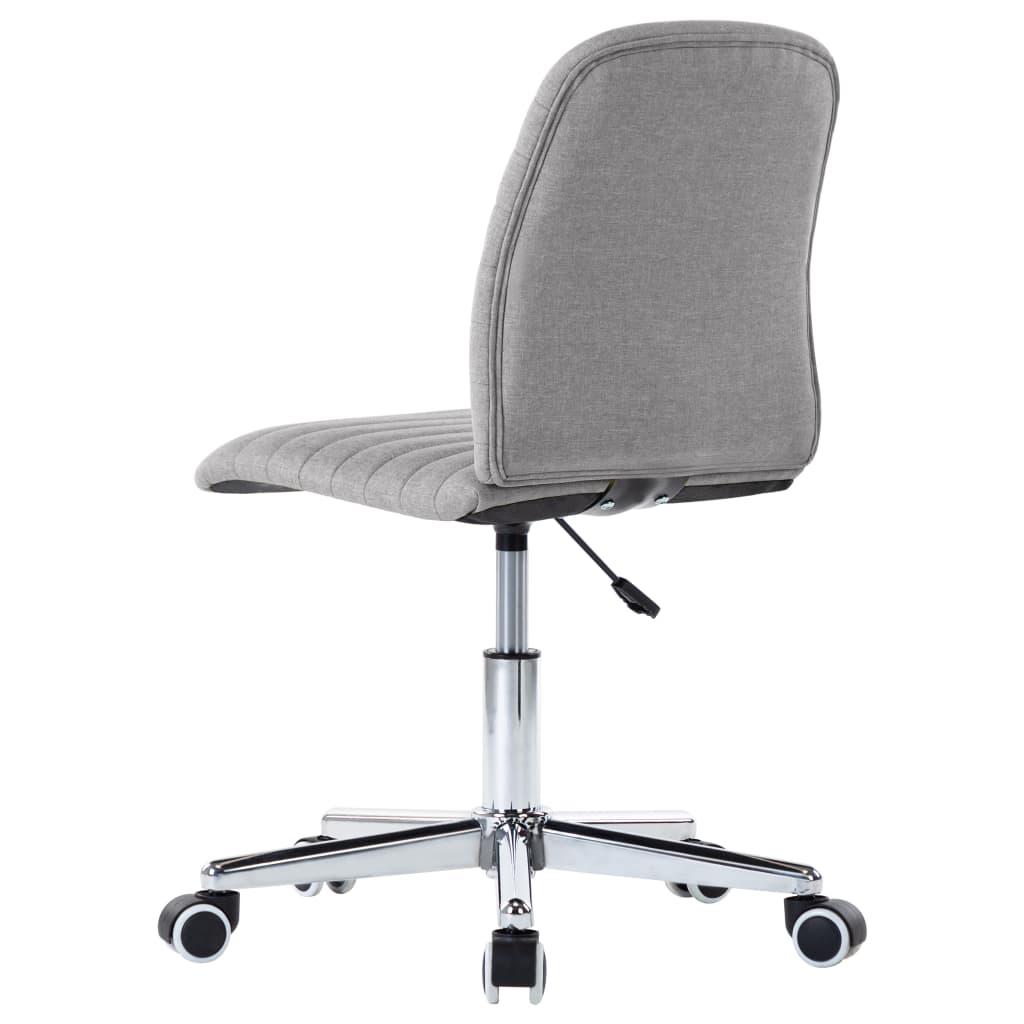 Chaises à manger lot de 6 gris clair tissu - XIOS
