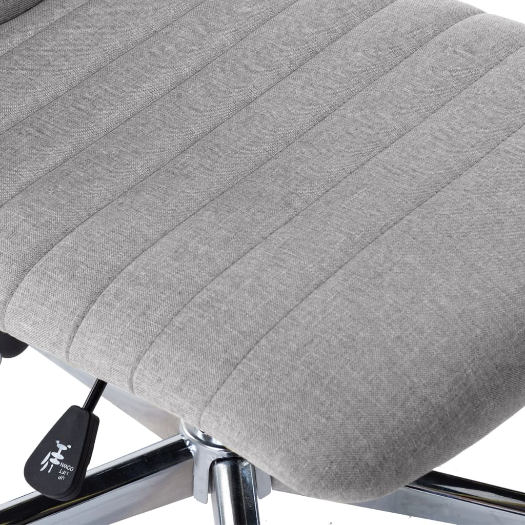 Chaises à manger lot de 6 gris clair tissu - XIOS