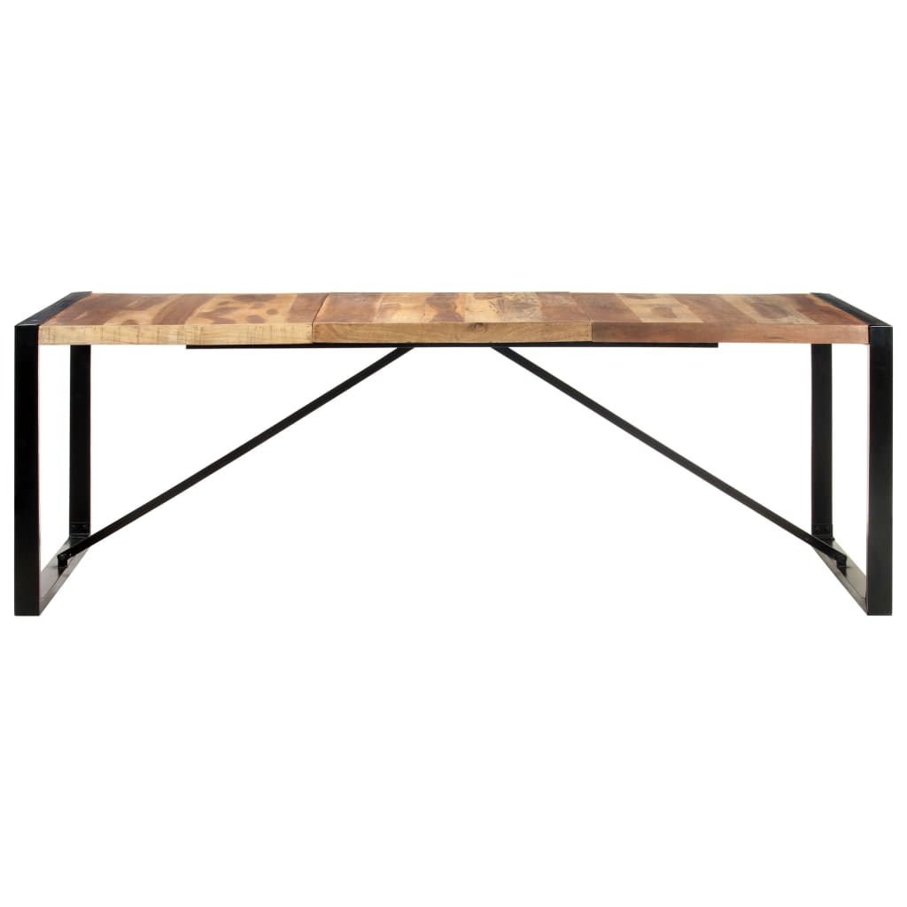 Table à manger 220x100x75 cm bois massif - XIOS